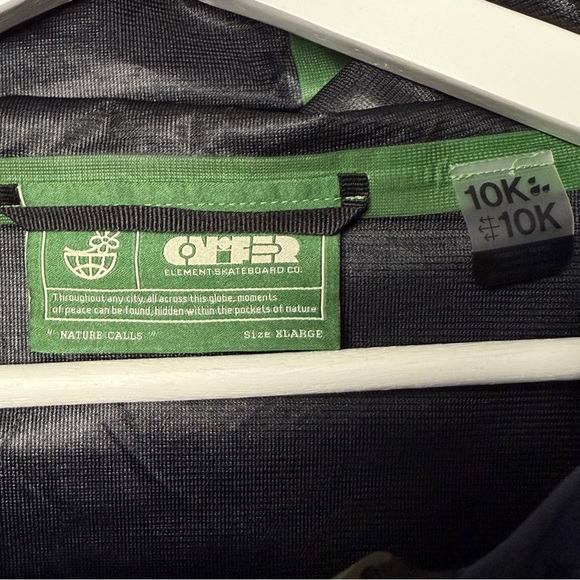 Nature Calls X Element Tempest Shell Jacket SZ XL Ski Skate Snowboard Waterproof - Picture 9 of 15